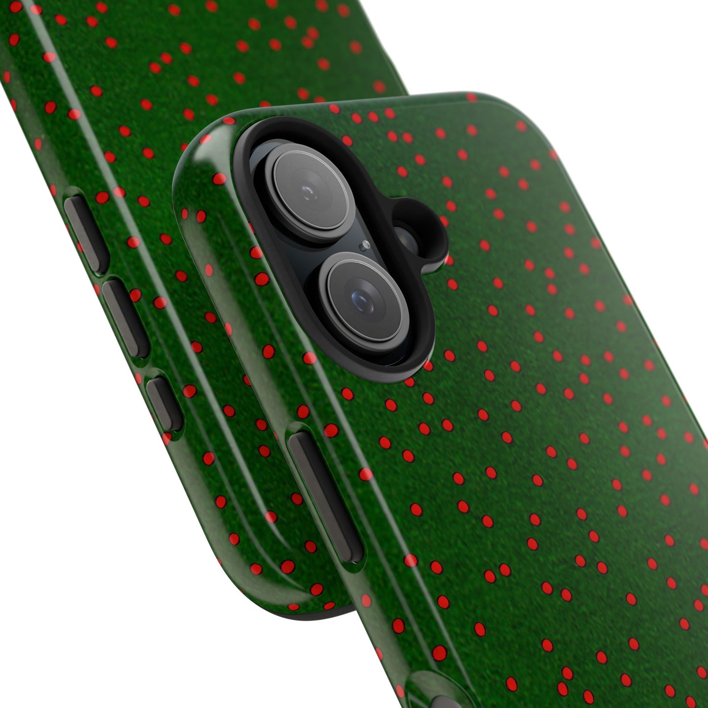 Happy Dots Green / Red Phone Case