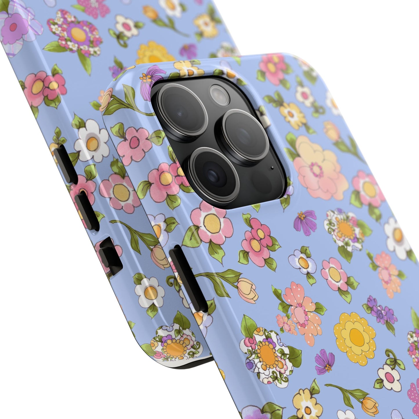 Flowery Blue Phone Case