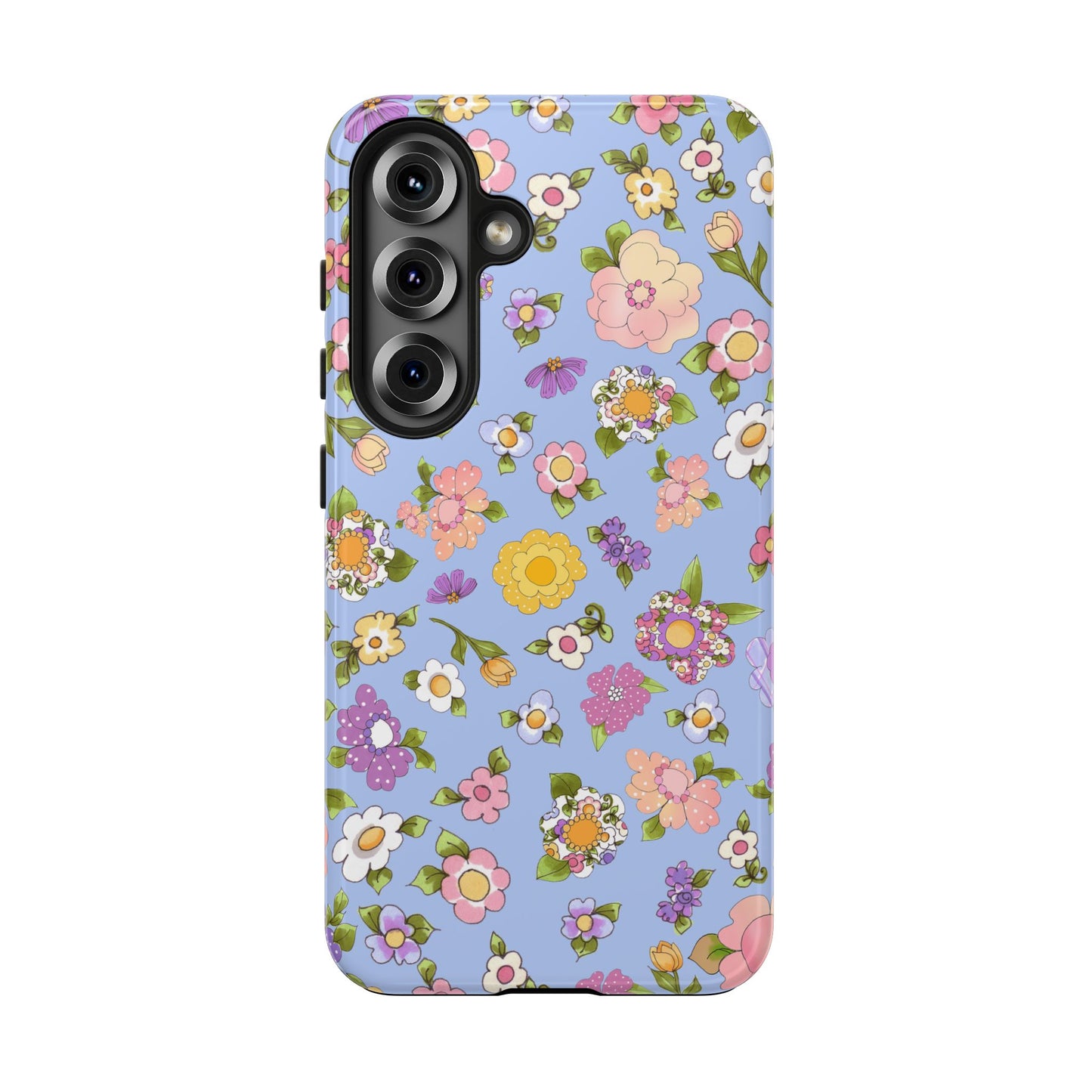 Flowery Blue Phone Case