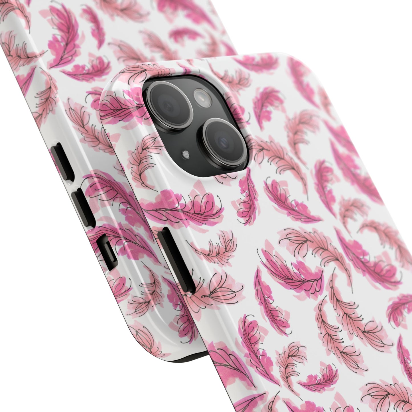 Flam Feathers White Phone Case