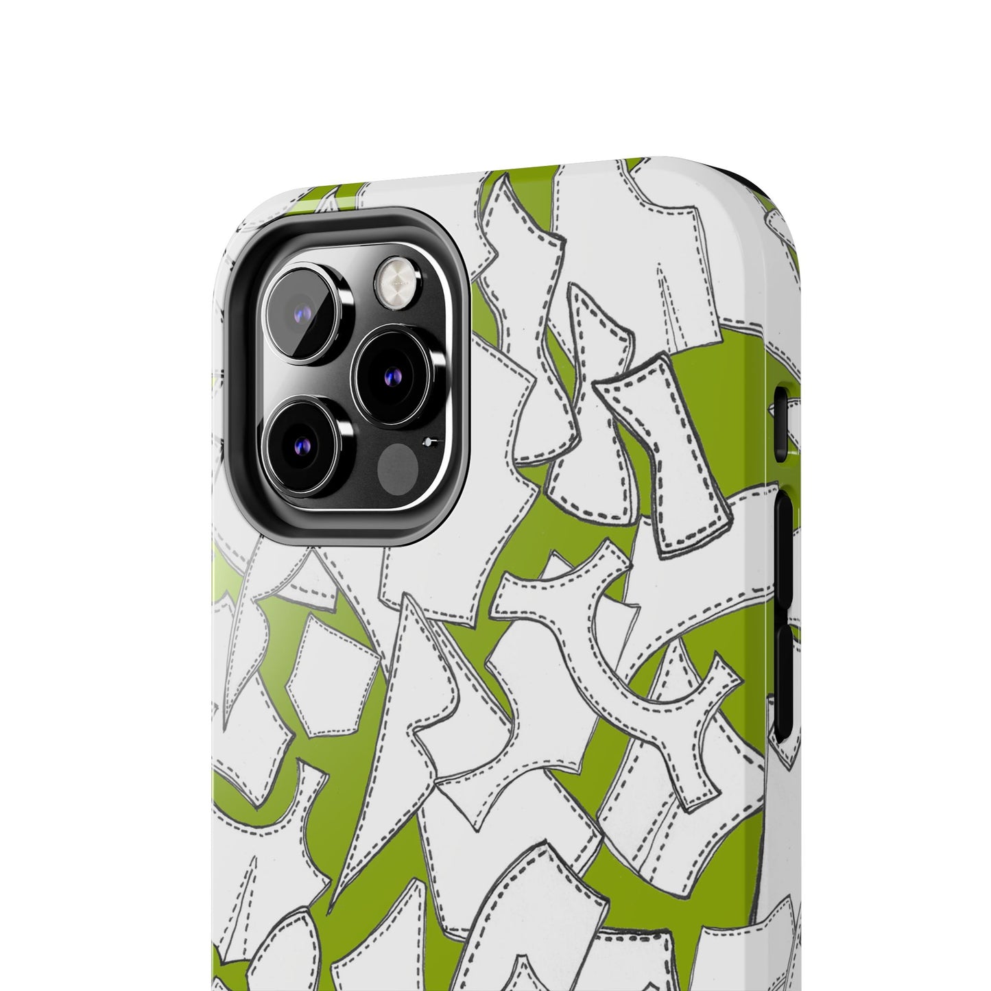 Pattern Pieces Chartreuse Phone Case