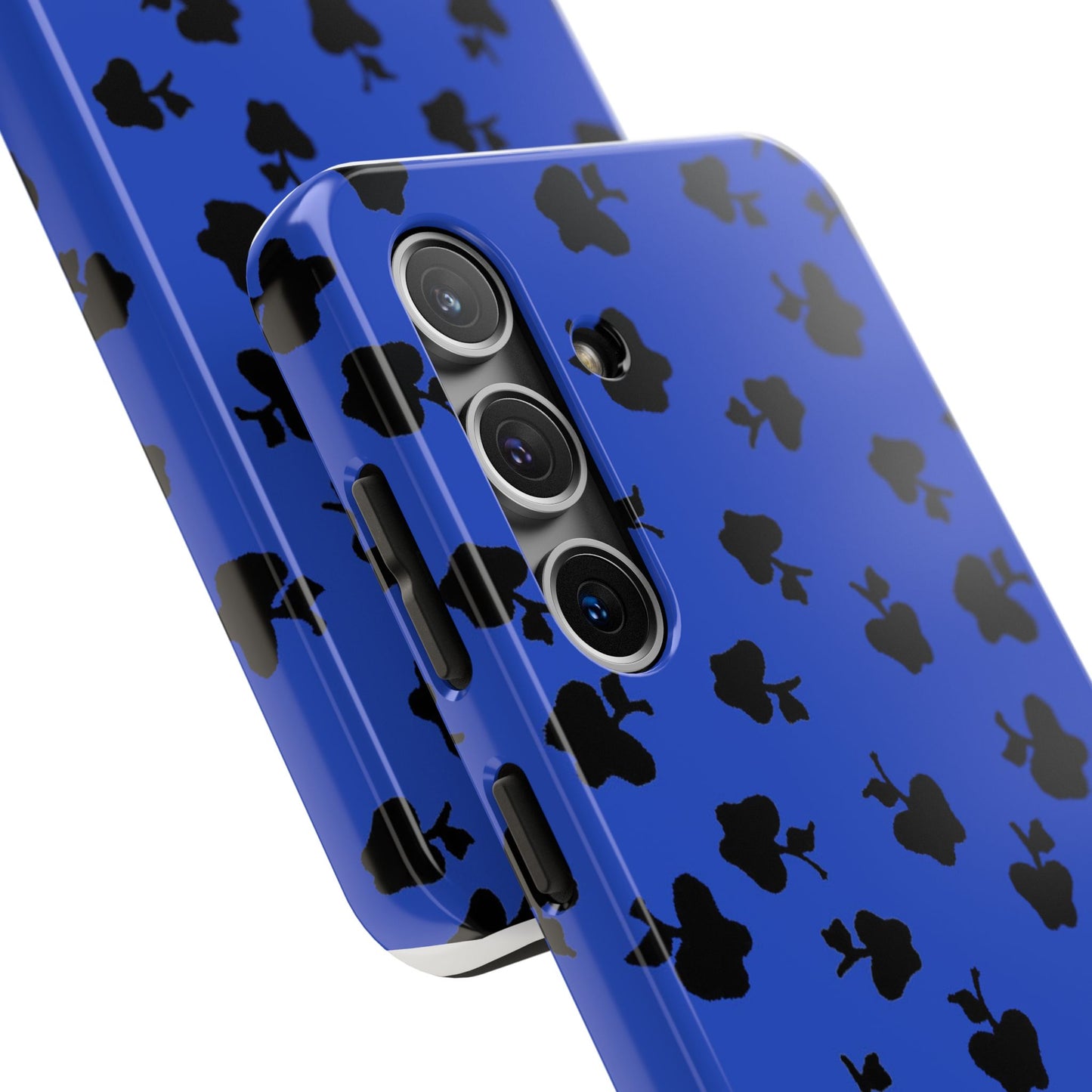 Happy Apples Blue / Black Phone Case