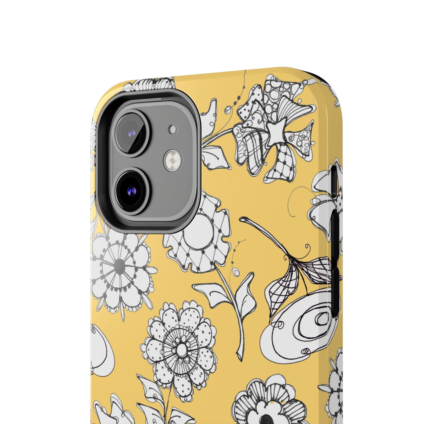 Paper Posies Yellow Phone Case