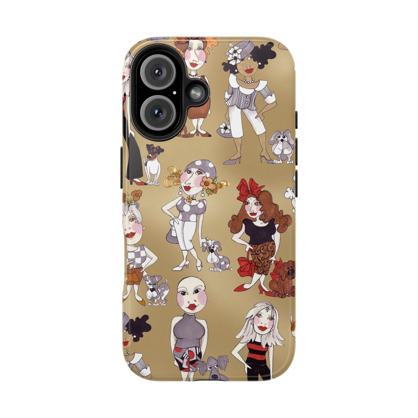 Dog Ladies Tan Phone Case