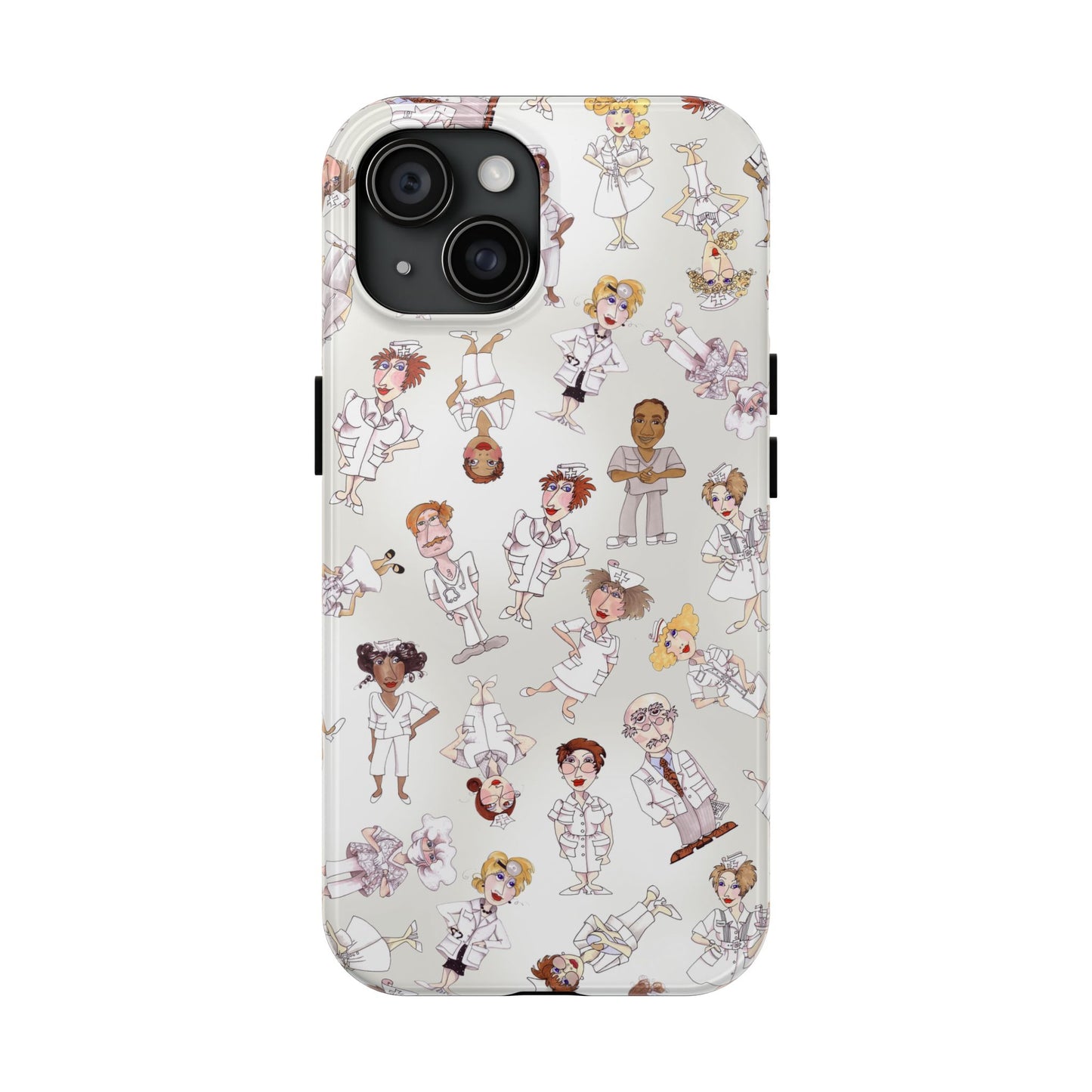 Tossed Nurses Gray Phone Case