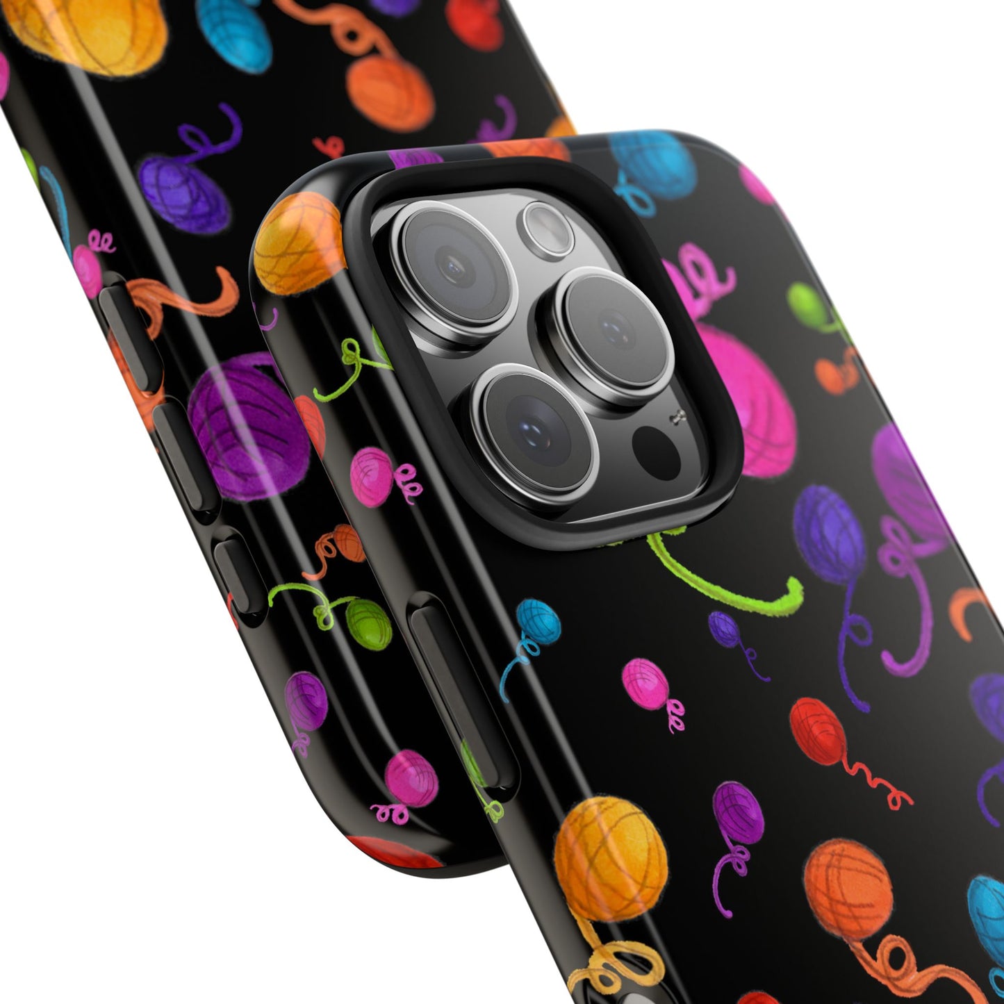 Yarniverse Black Phone Case