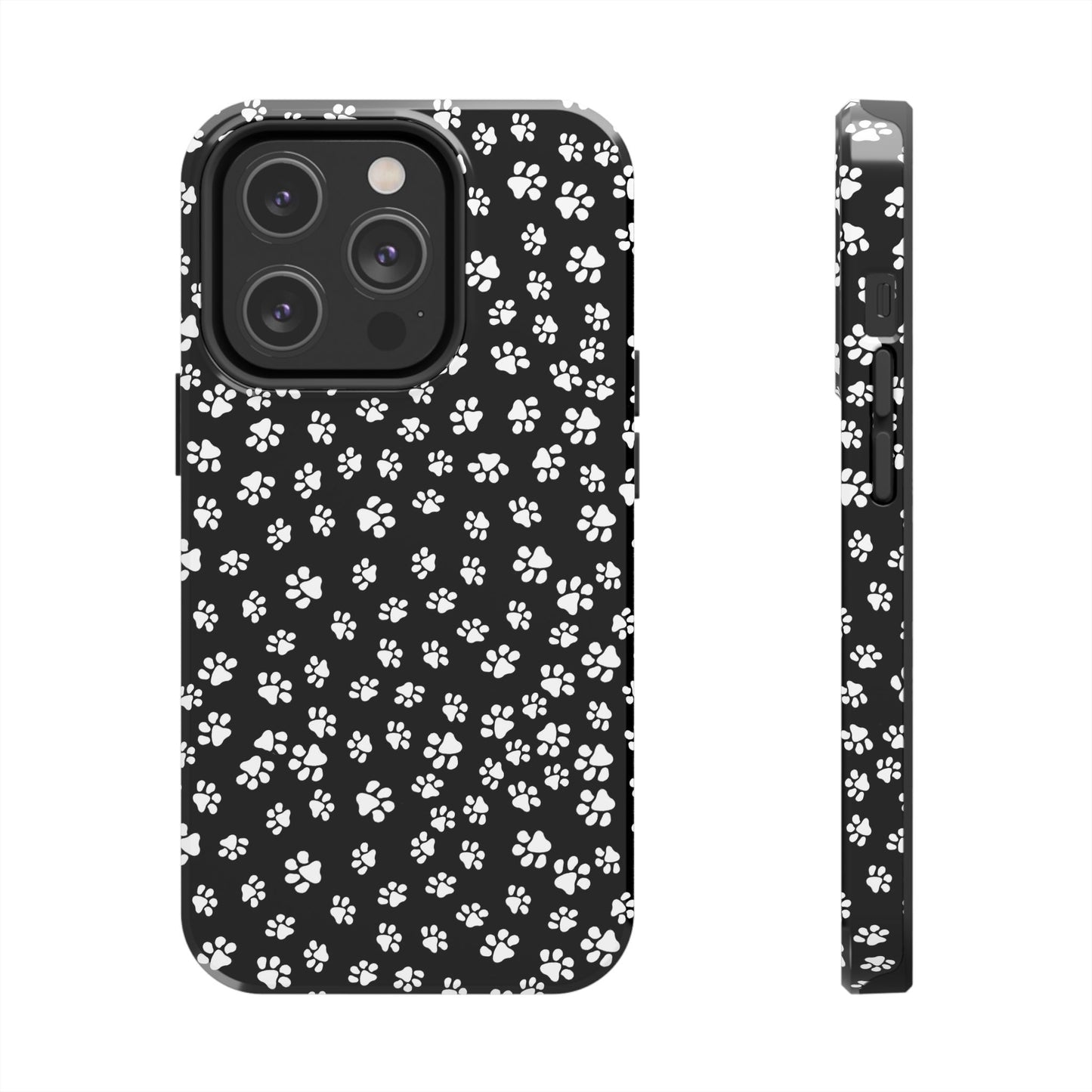 Little Paws Black / White Phone Case