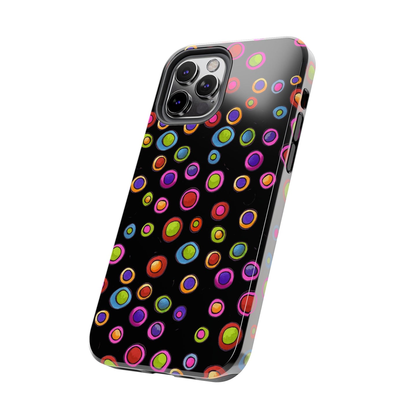Dopey Dots Black Phone Case