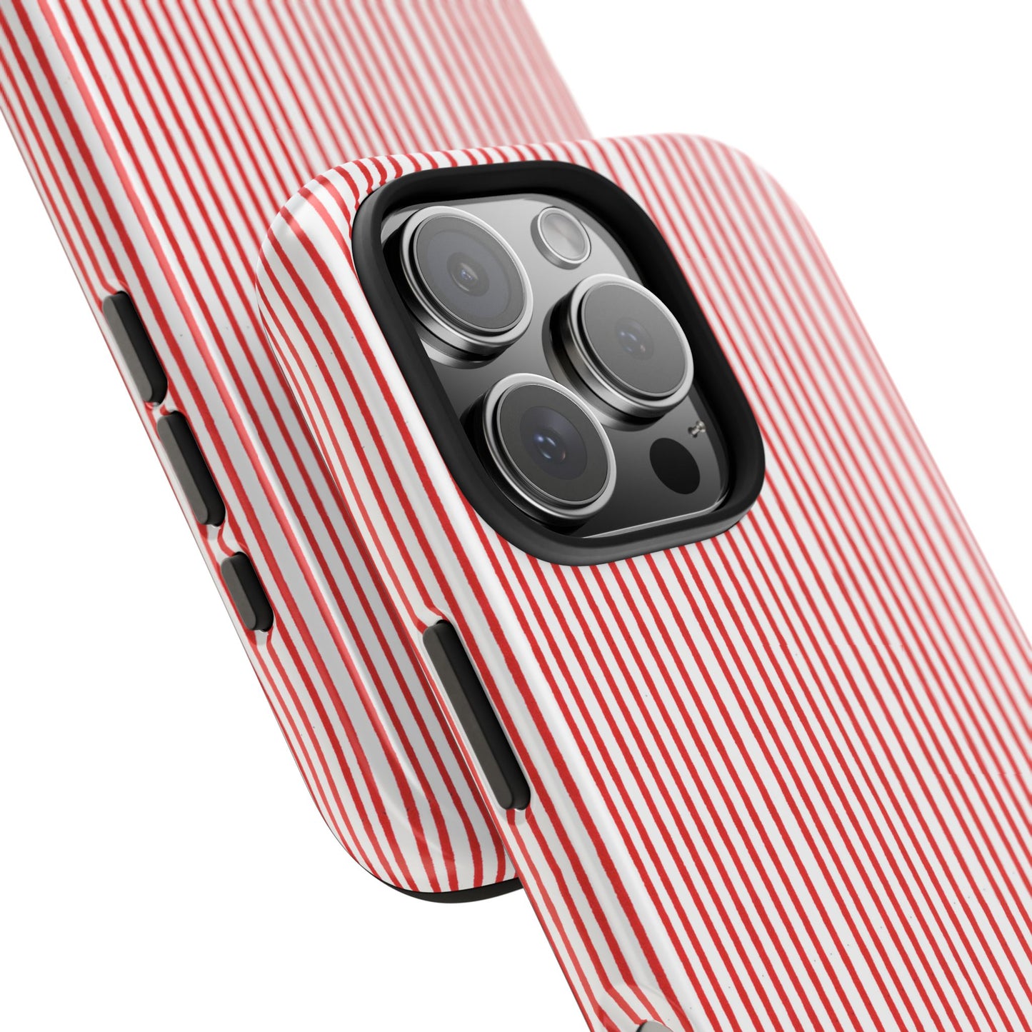 Stripe White / Red Phone Case