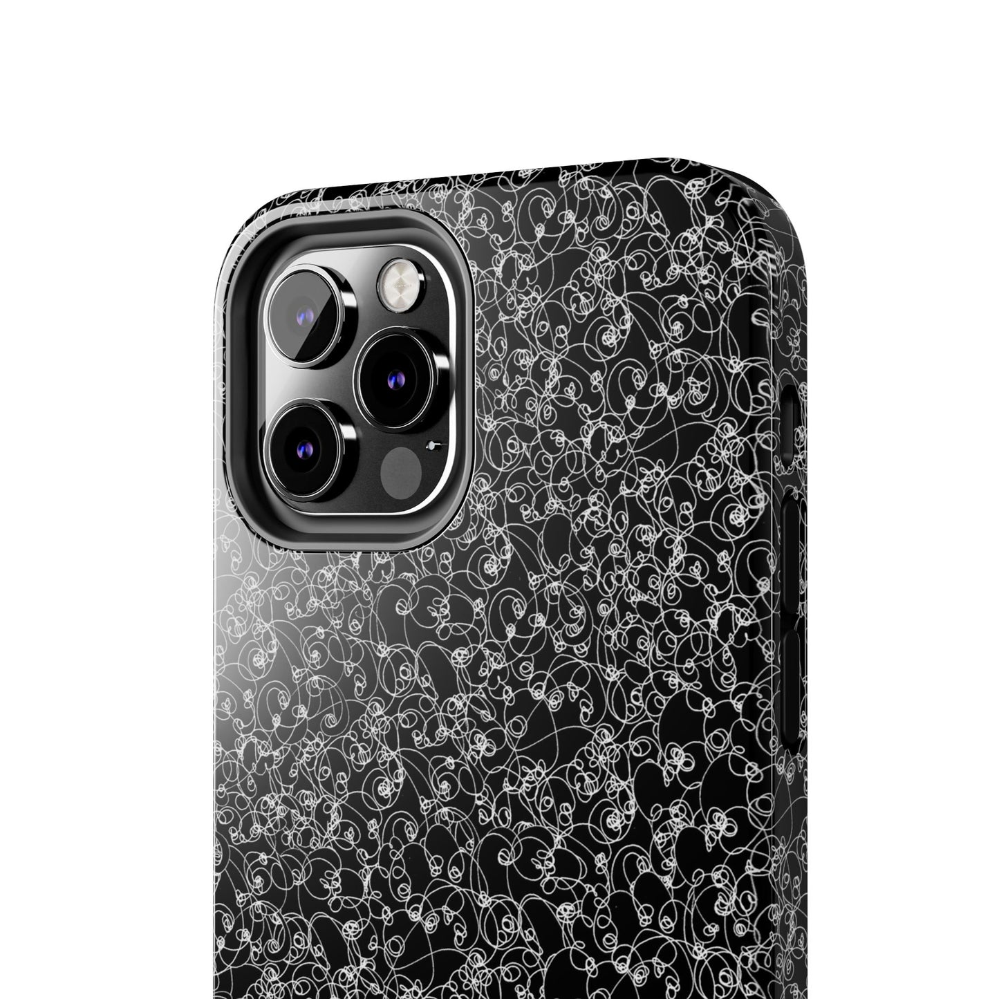 Scribble Black / White Phone Case