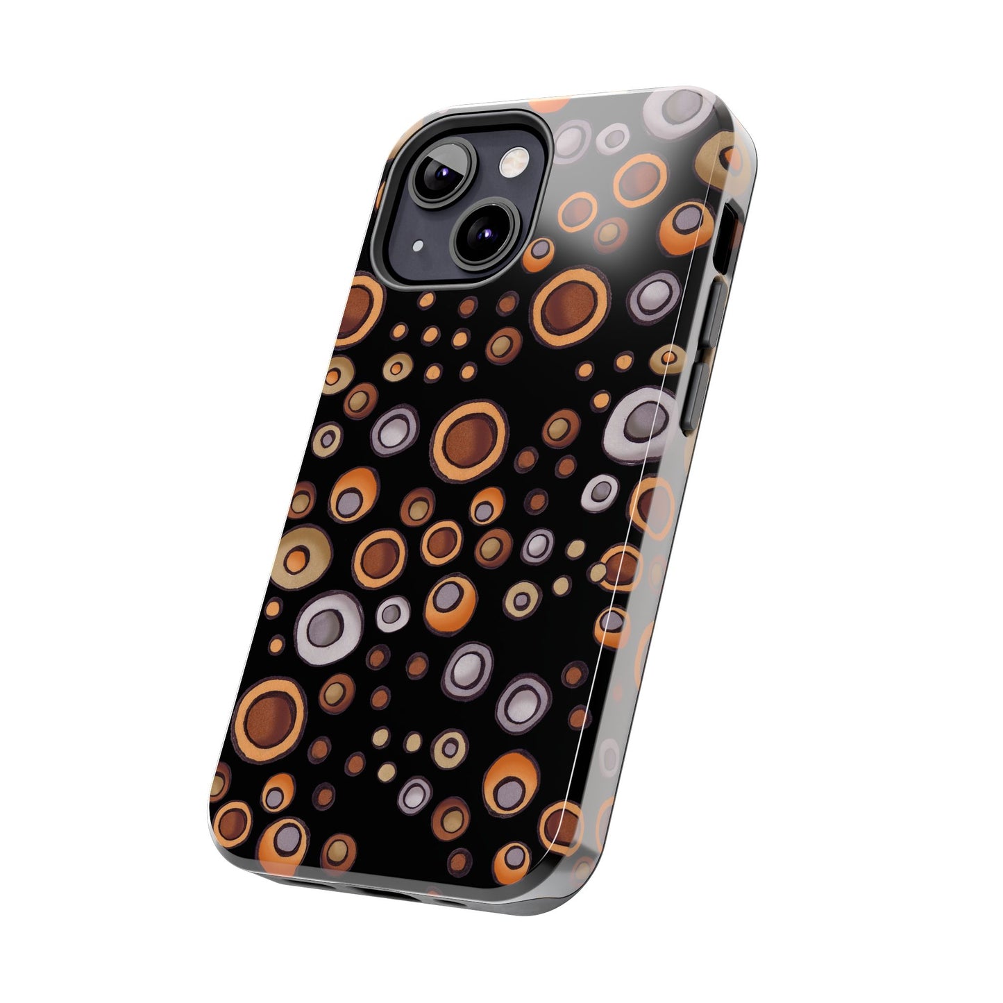 Doggy Dots Black Phone Case