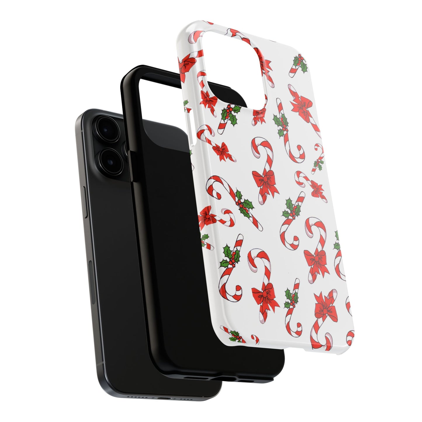 Candy Cane Crowd White Phone Case