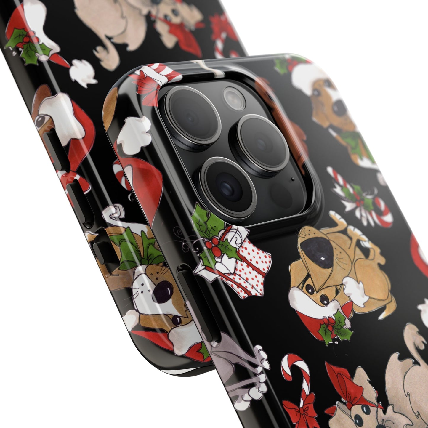 Doggie Toss Black Phone Case