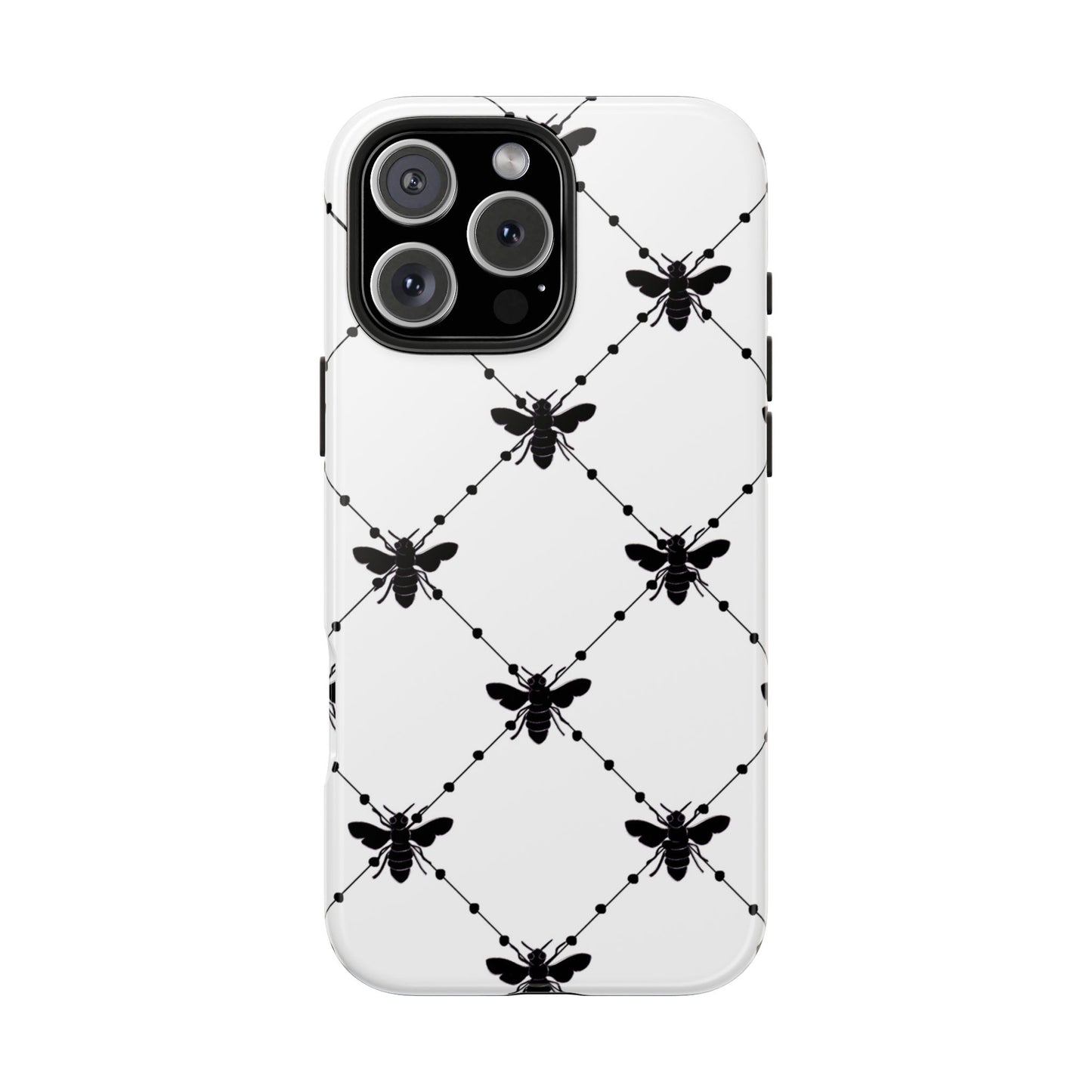 Beaded Bees White Phone Case
