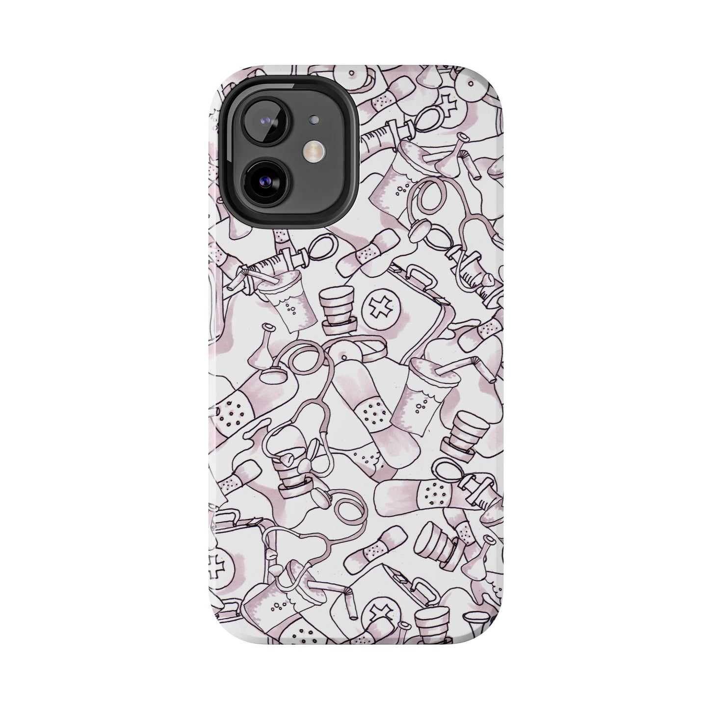 Med Stuff White Phone Case