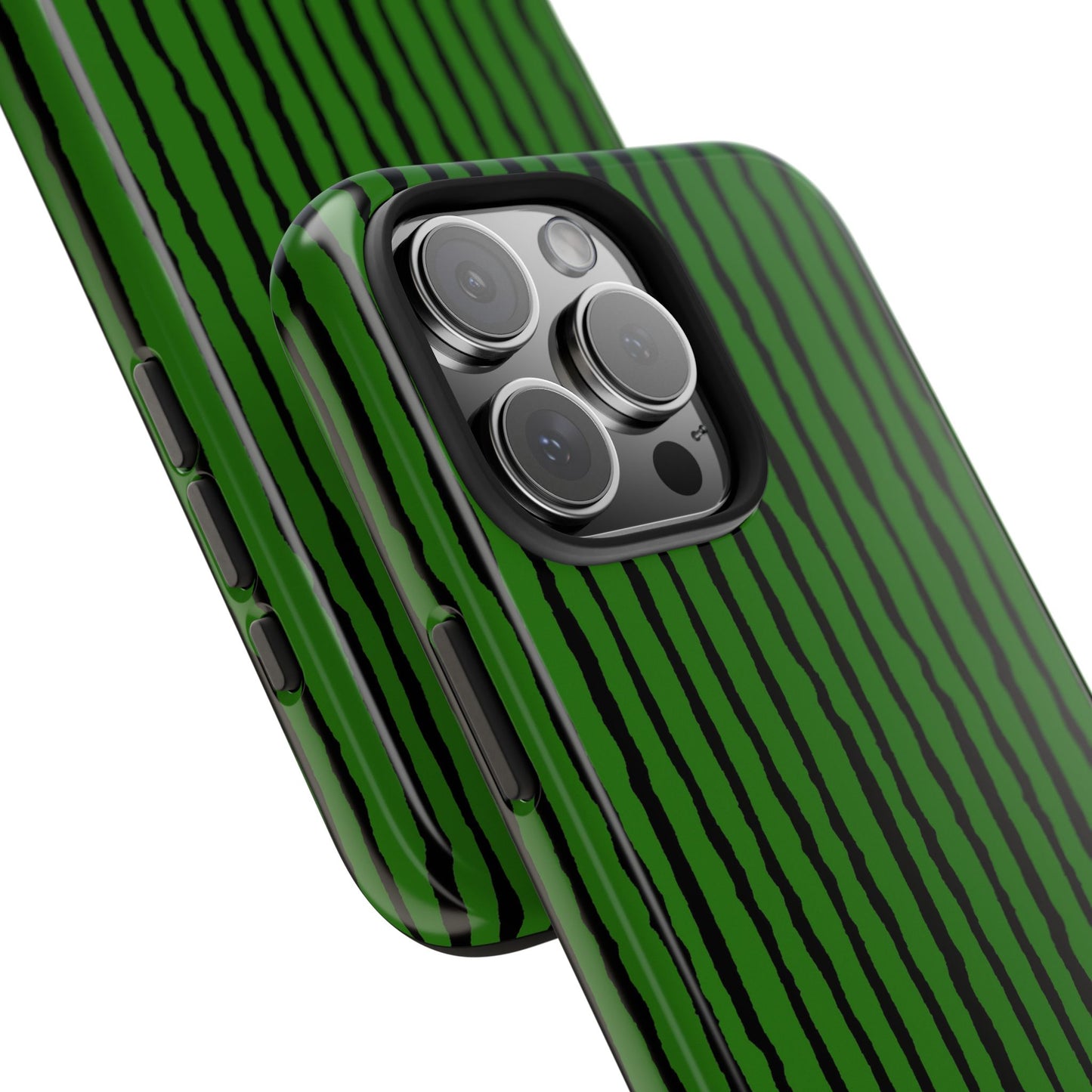 Sorta Stripe Green / Black Phone Case