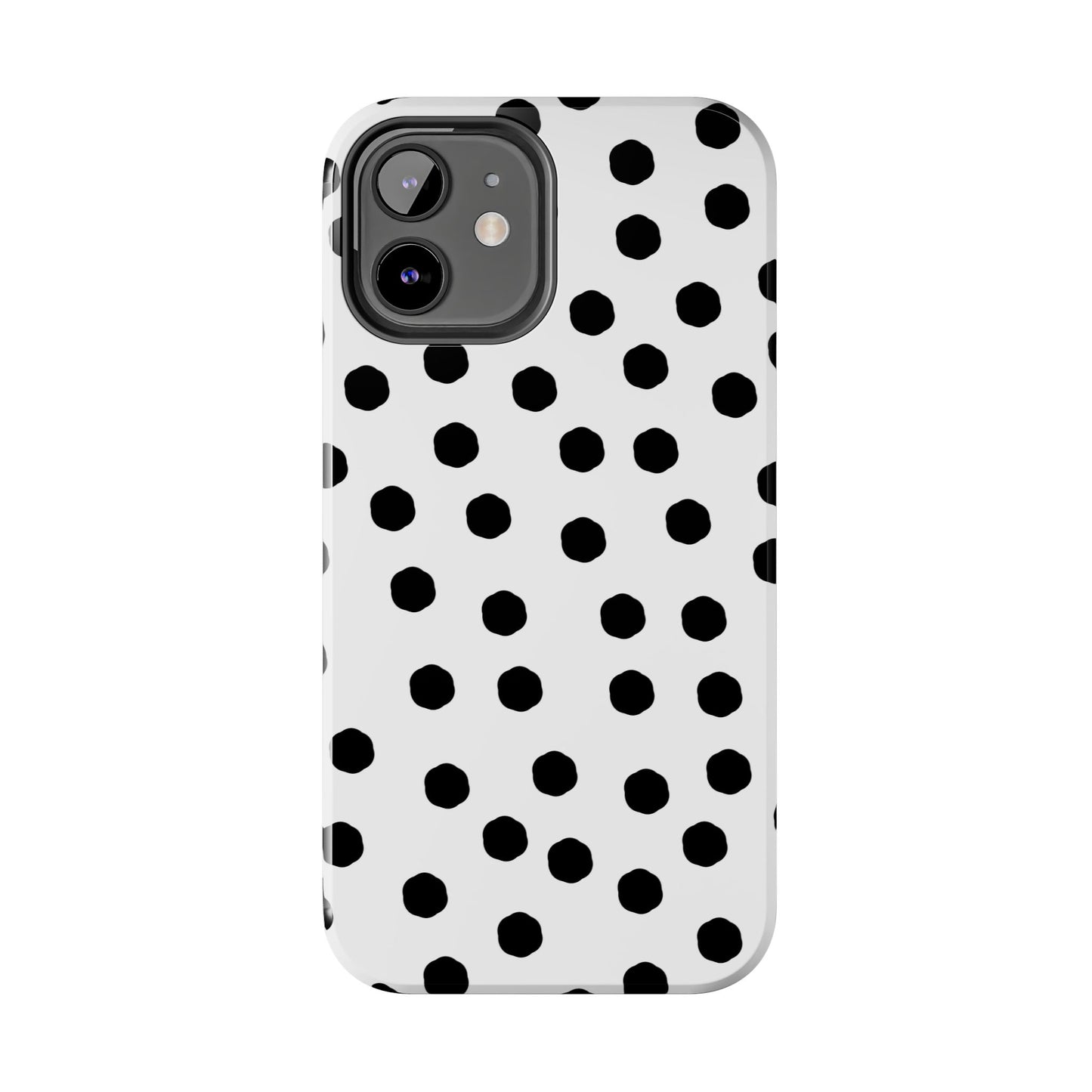 Jumbo Dots White / Black Phone Case