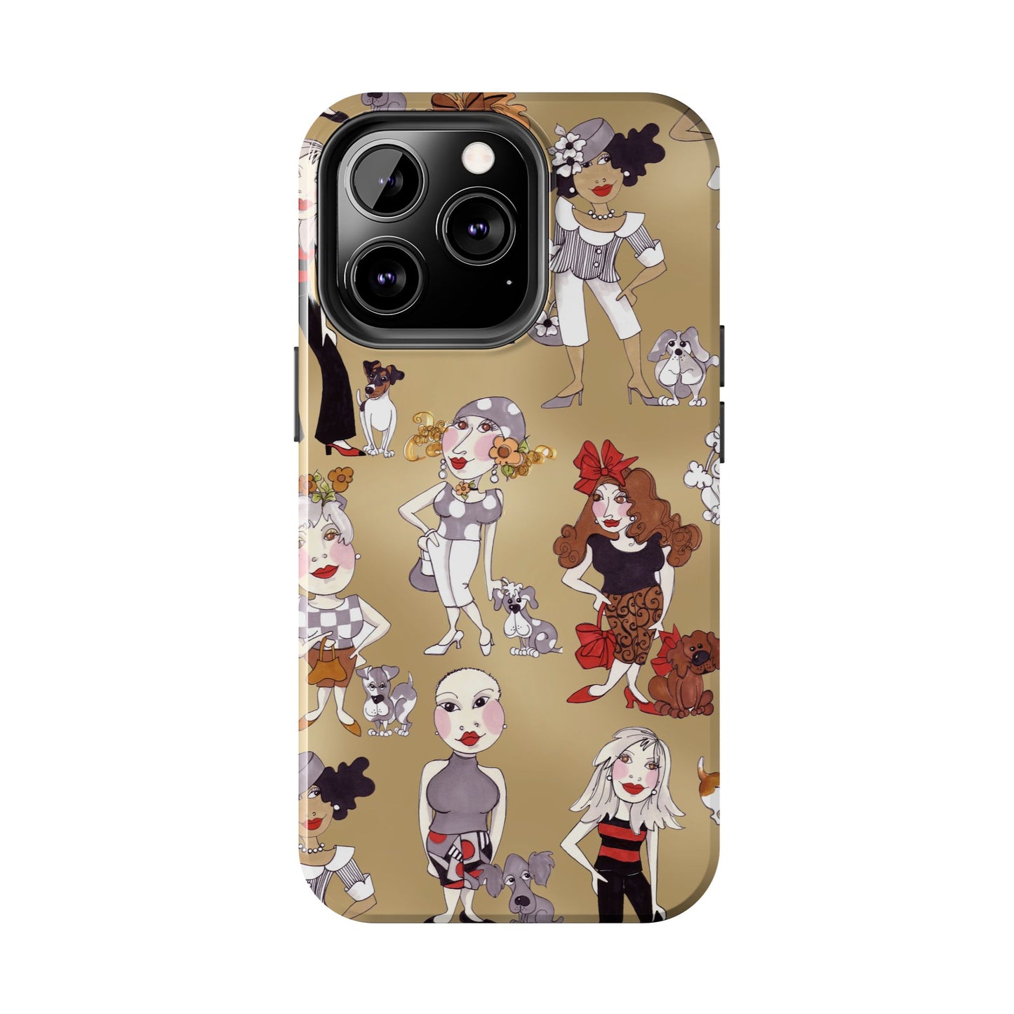 Dog Ladies Tan Phone Case