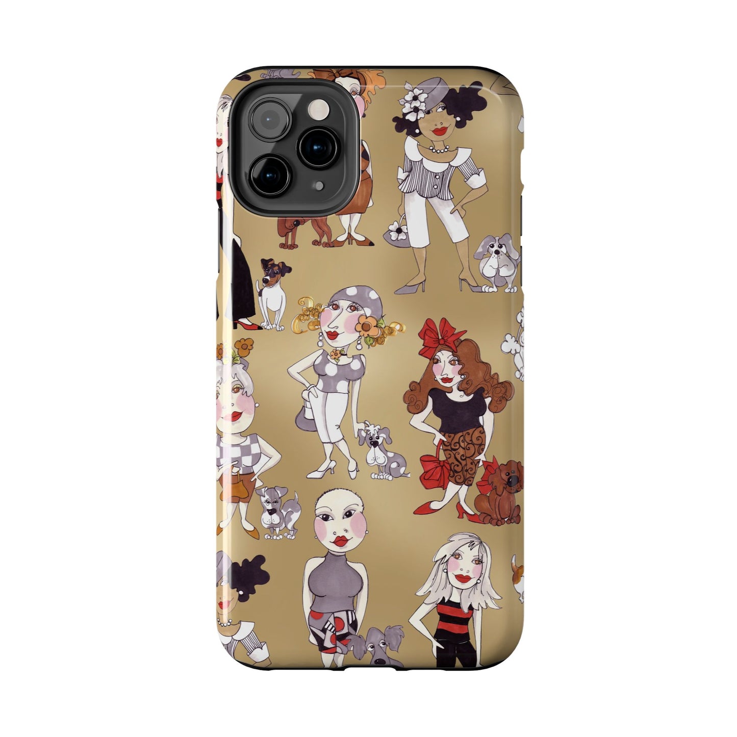 Dog Ladies Tan Phone Case