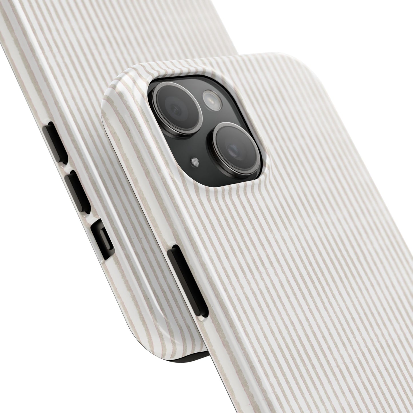 Stripe White / Gray Phone Case