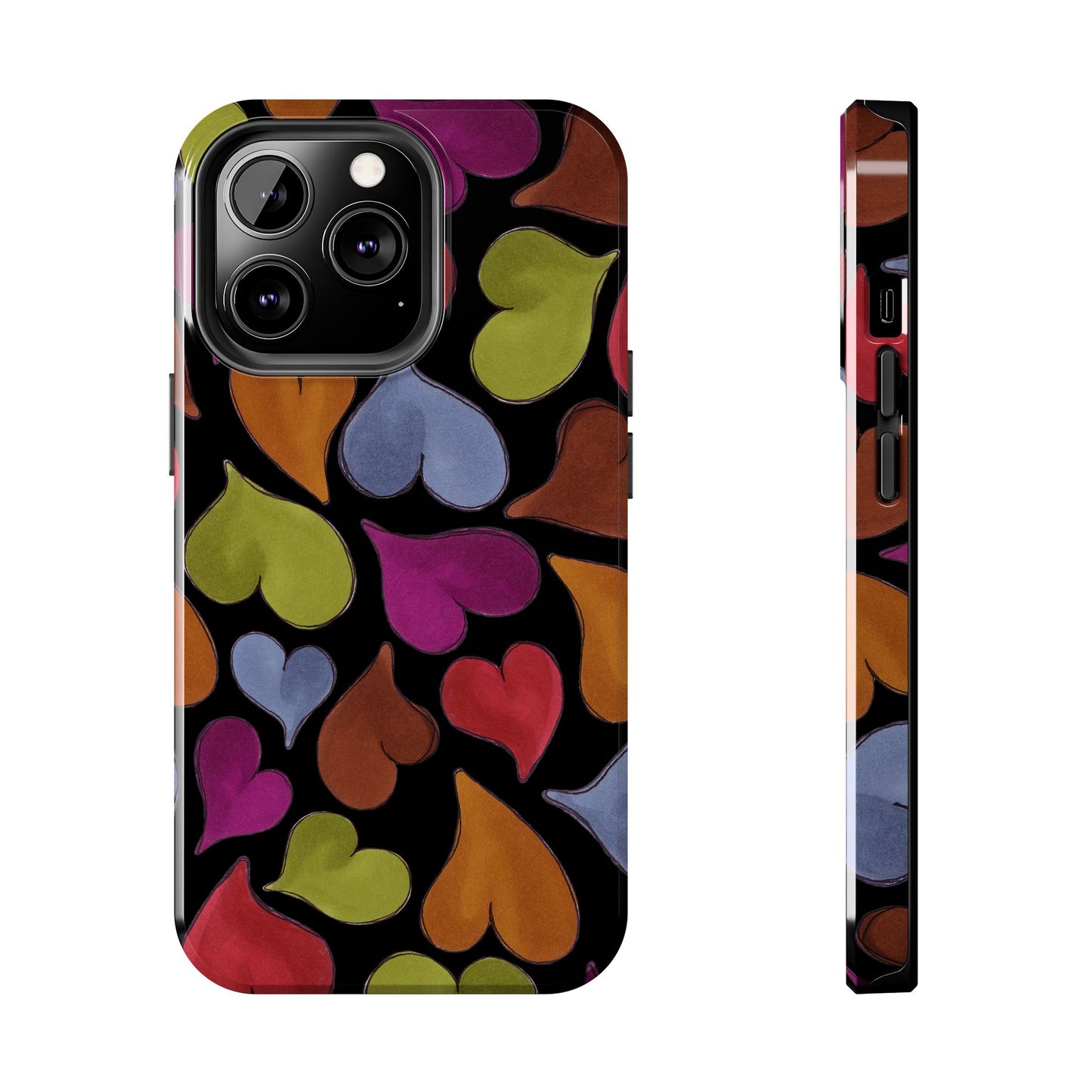 Big Hearted Black Phone Case