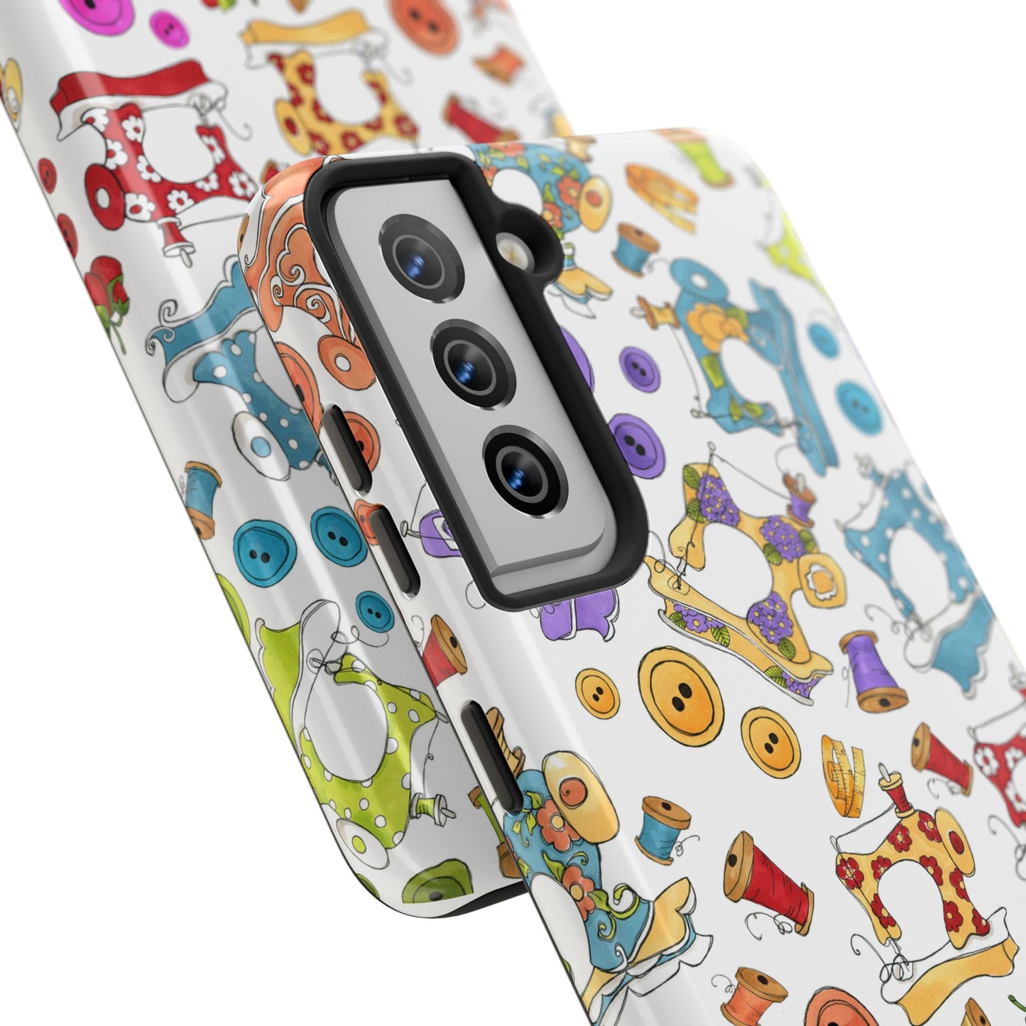 Sew Assorted White Phone Case