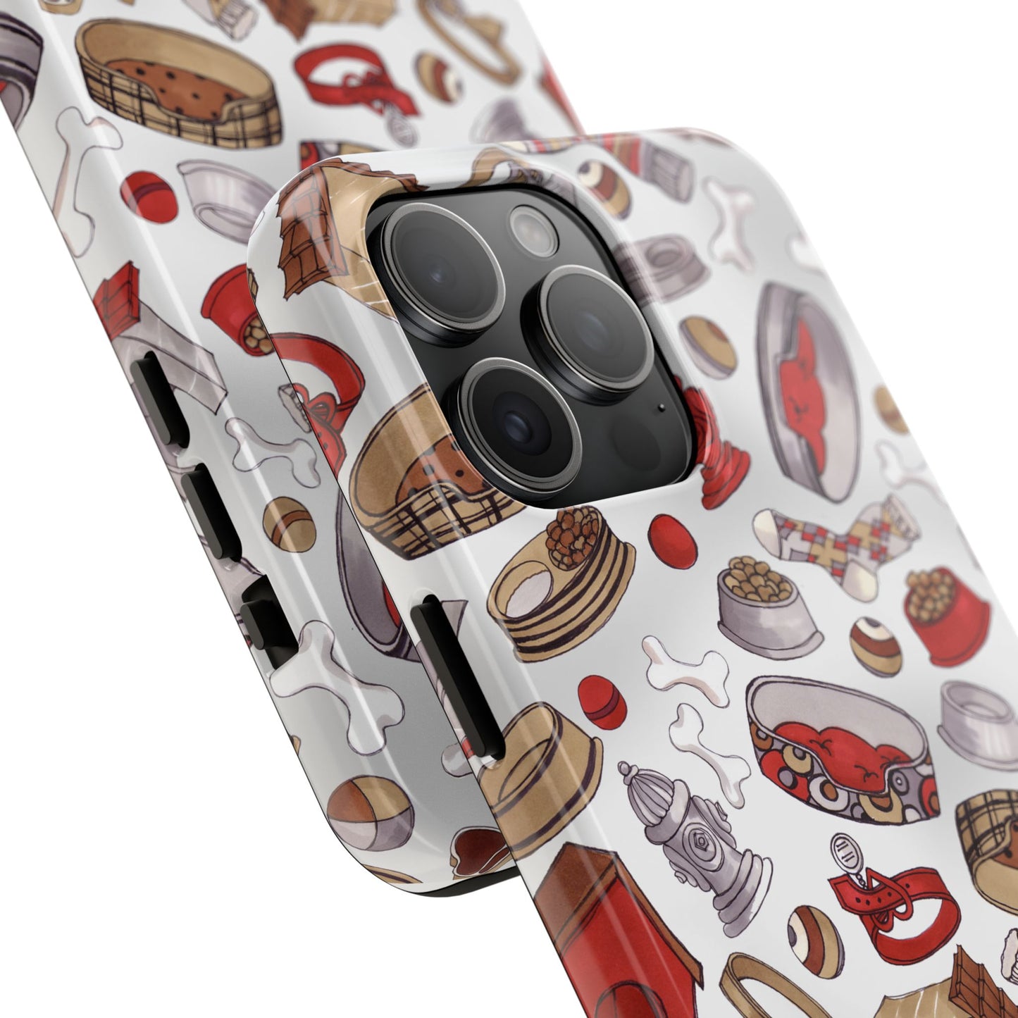 Doggie Stuff Gray Phone Case