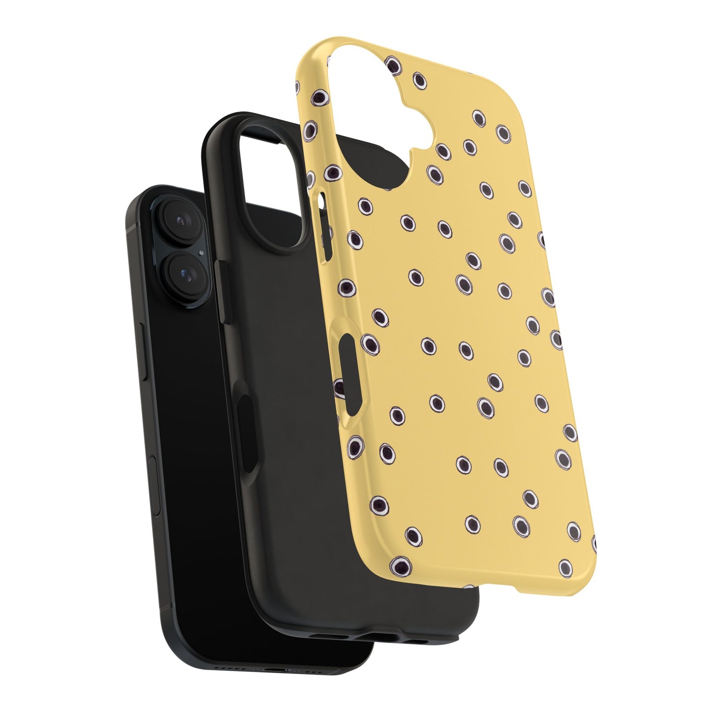 Halo Dots Yellow Phone Case