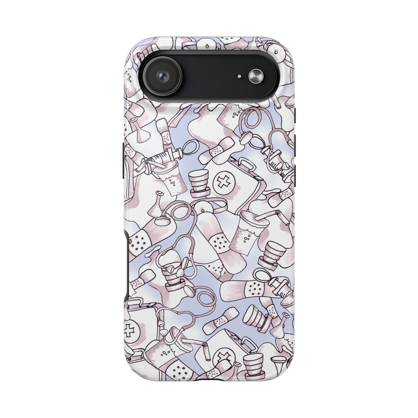 Med Stuff Blue Phone Case