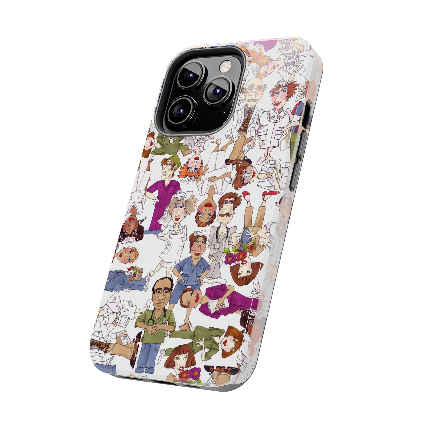 Diverse Nurse White Phone Case