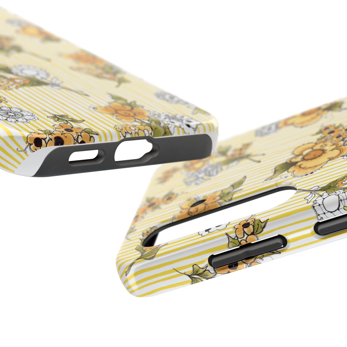 Bee Floral White / Yellow Phone Case