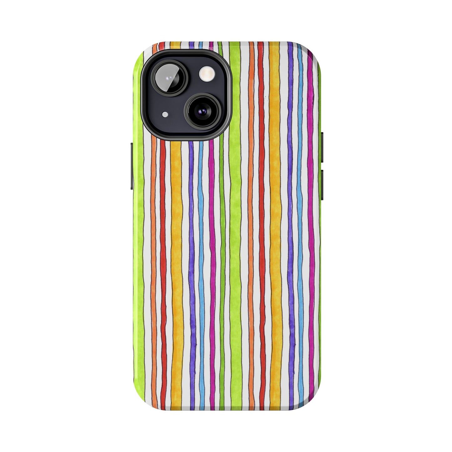 Stripe Fancy White Phone Case