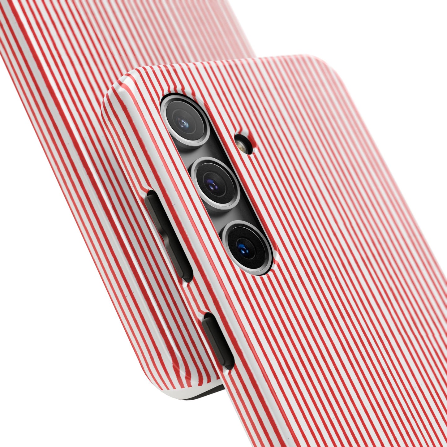 Stripe White / Red Phone Case