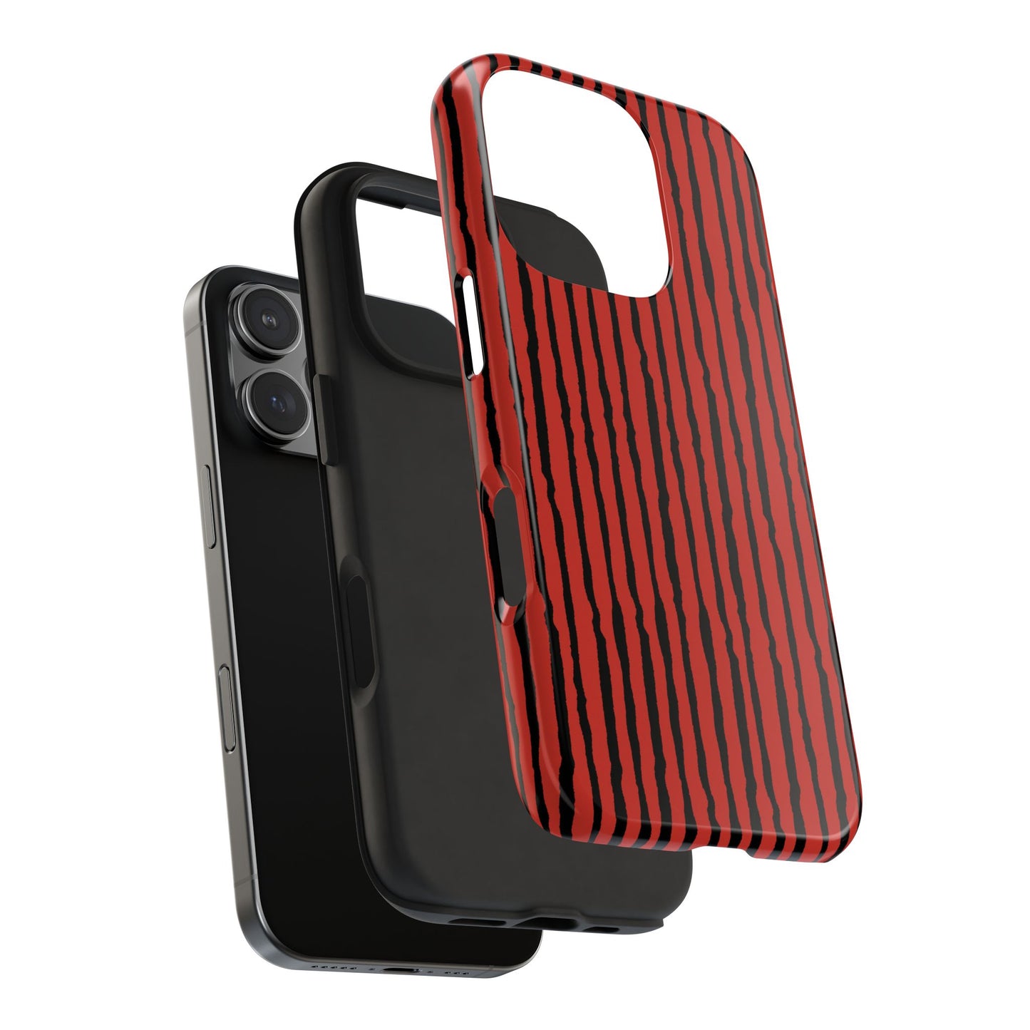Sorta Stripe Red / Black Phone Case