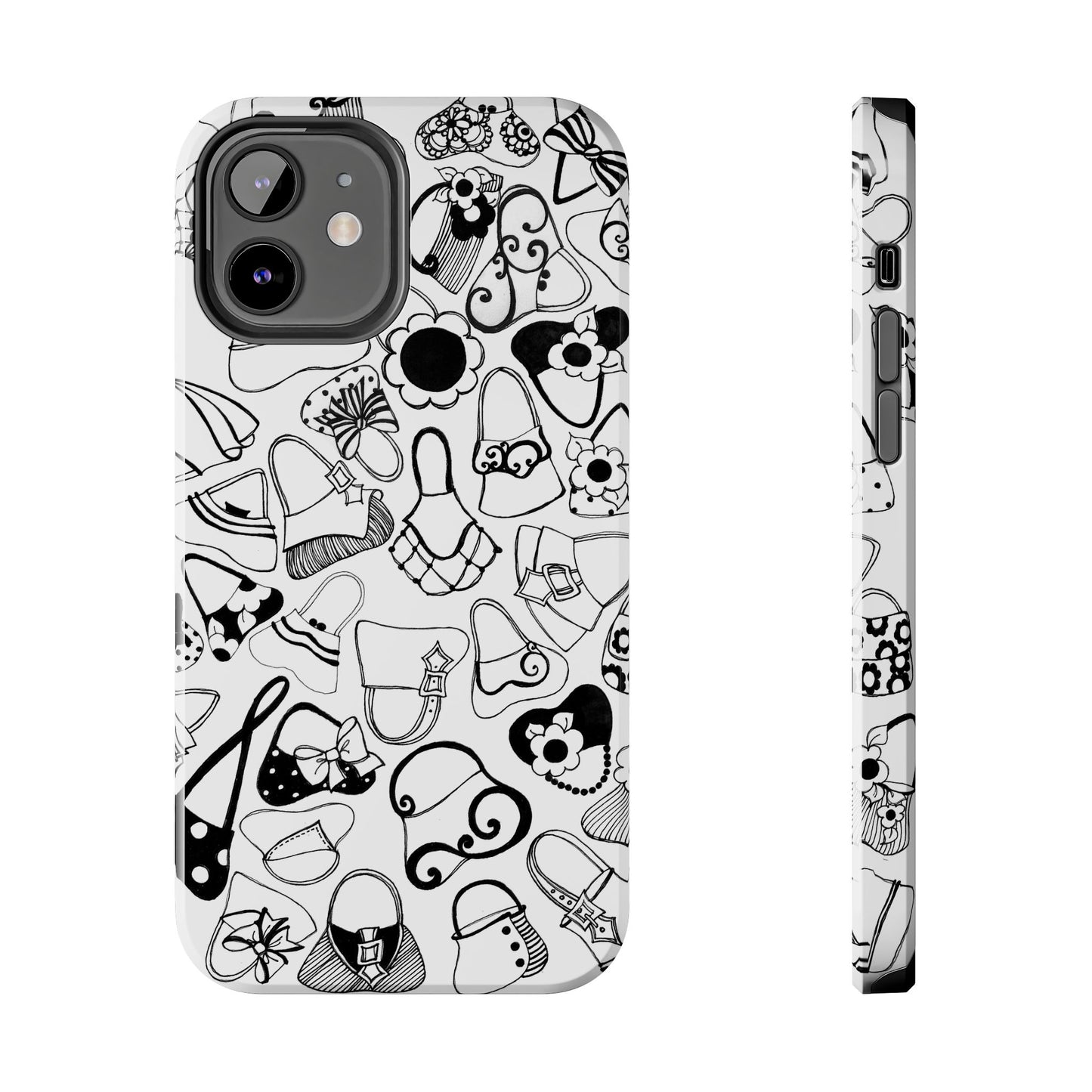 Handbags White / Black Phone Case