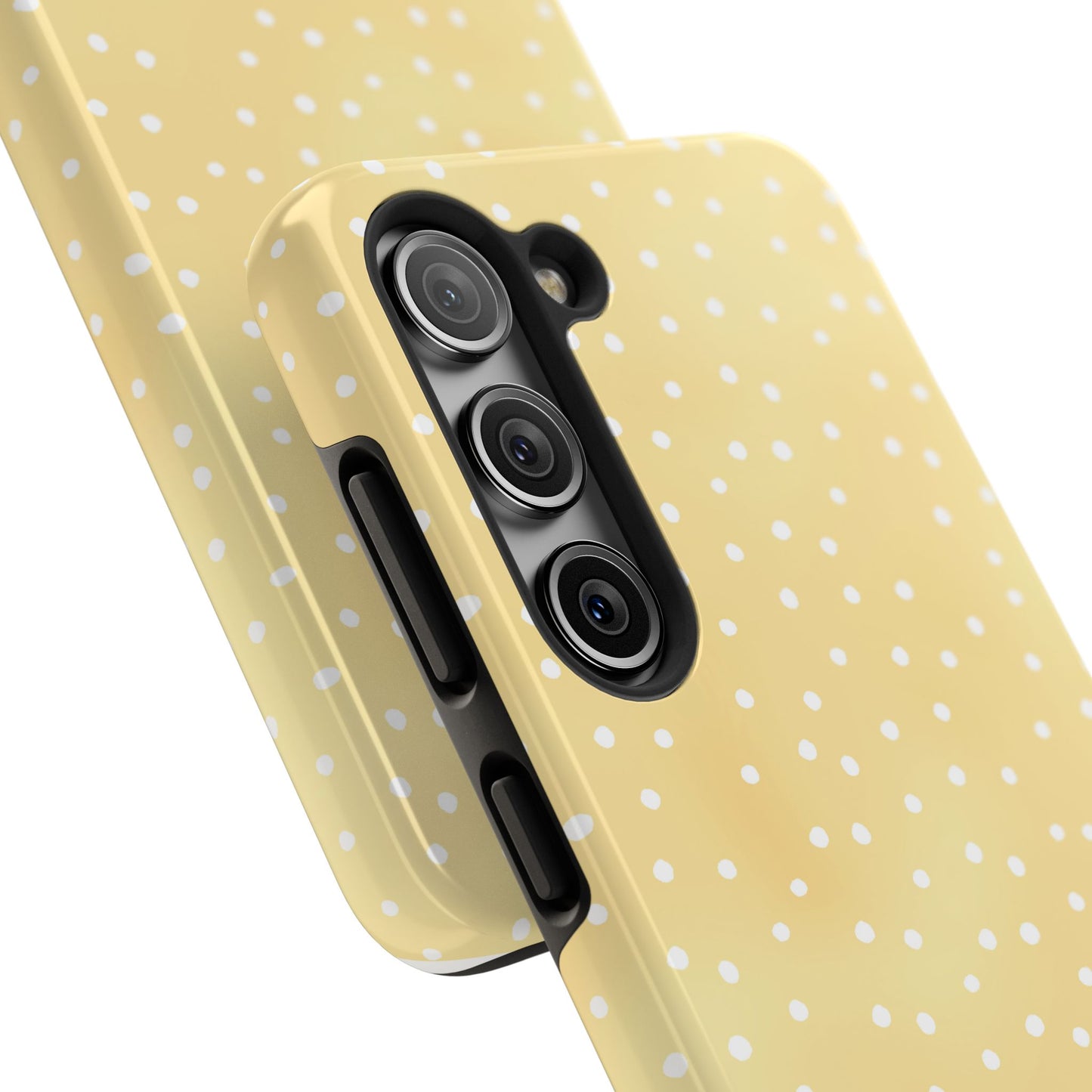Petite Dots Sunshine / White Phone Case