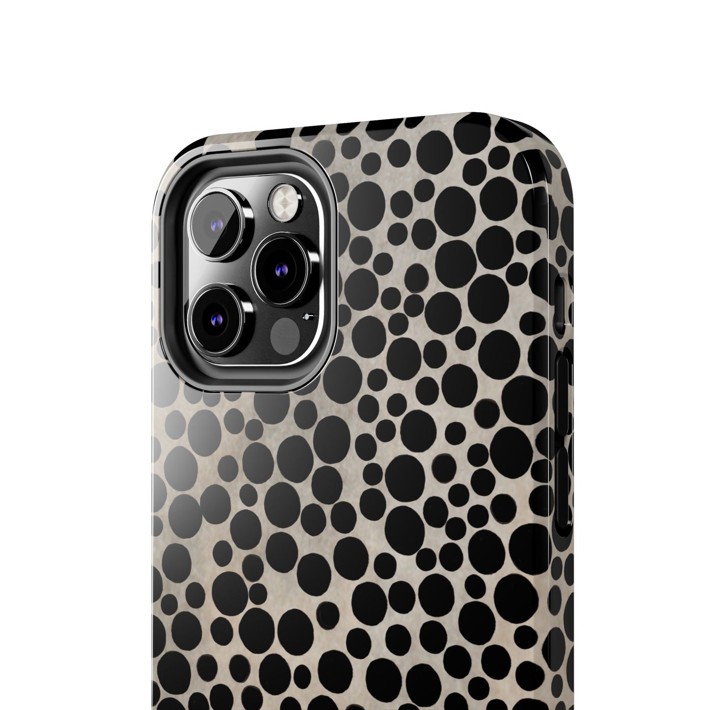 Felt Dots Silver Phone Case