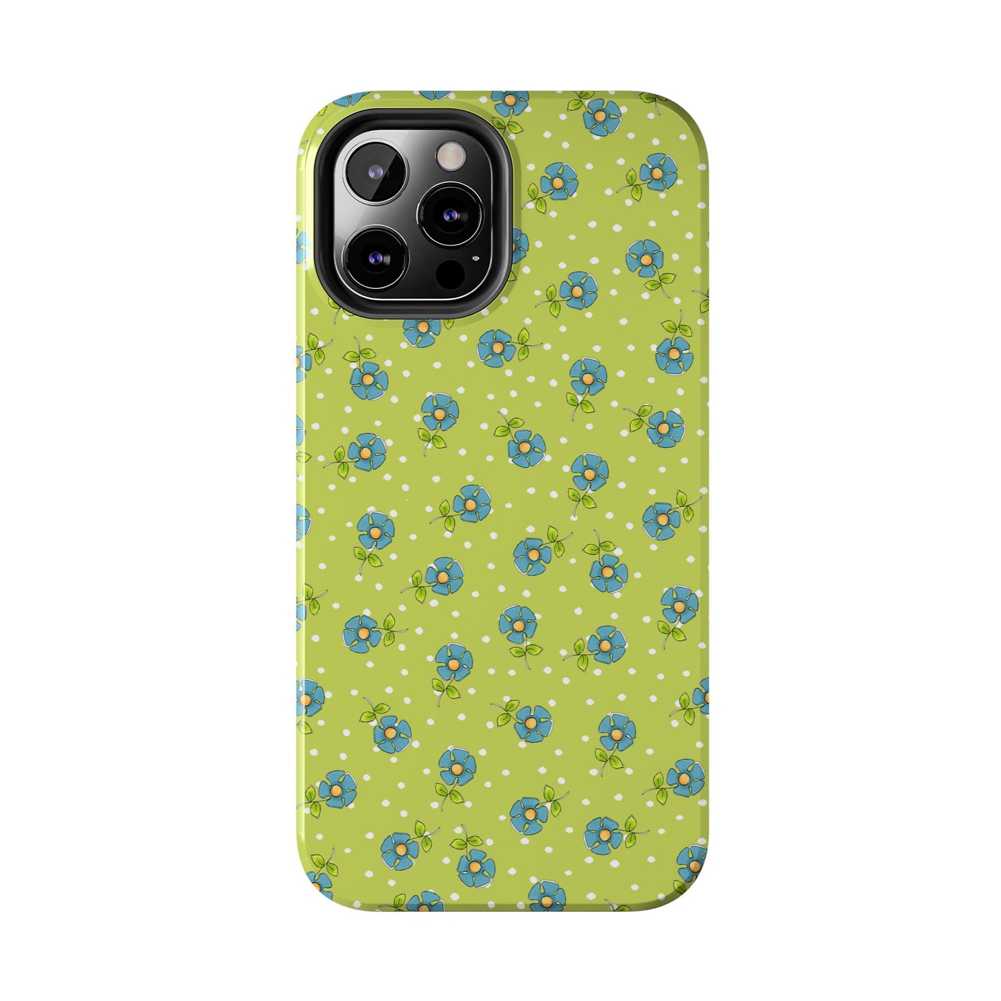 Daisy Dots Green Phone Case