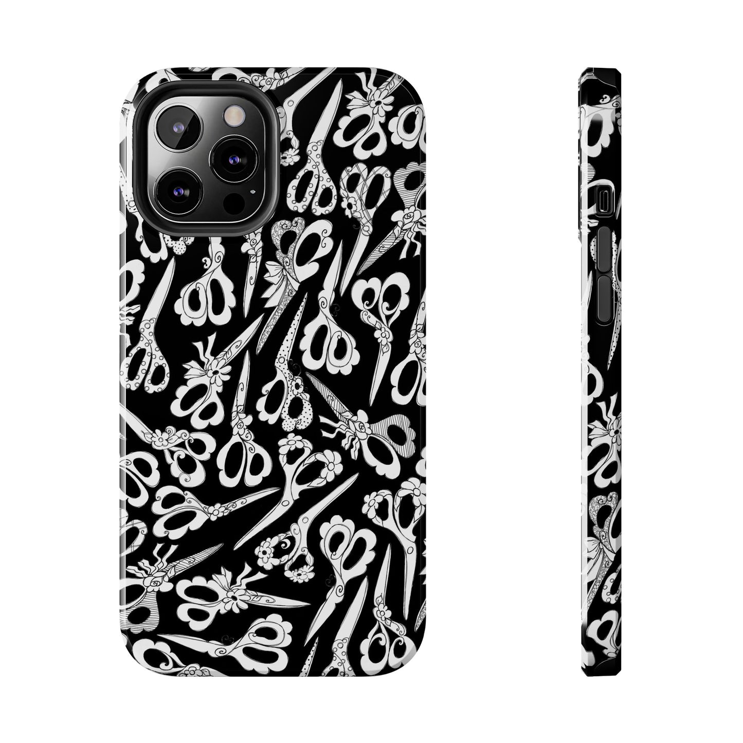 Scissor Blizzard Black Phone Case