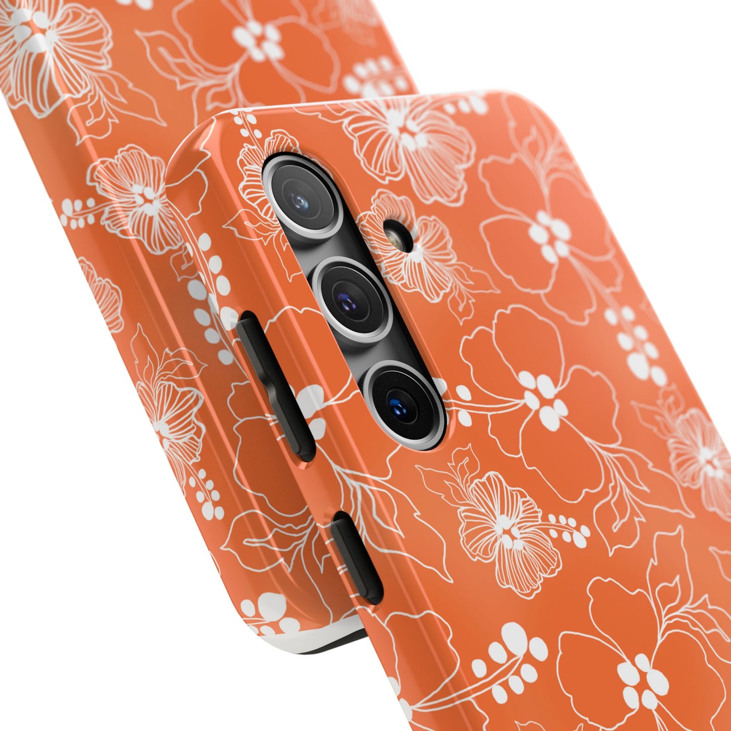 Lacey Hibiscus Coral Phone Case