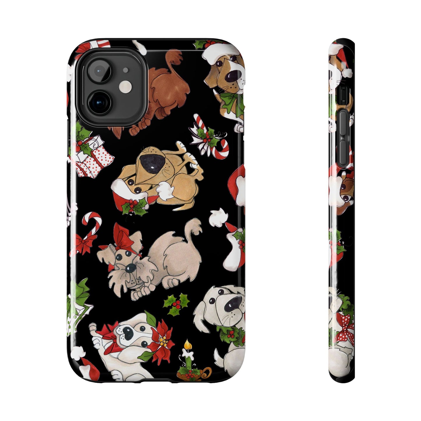 Doggie Toss Black Phone Case