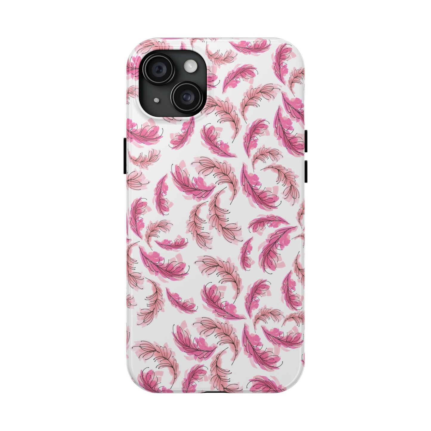 Flam Feathers White Phone Case