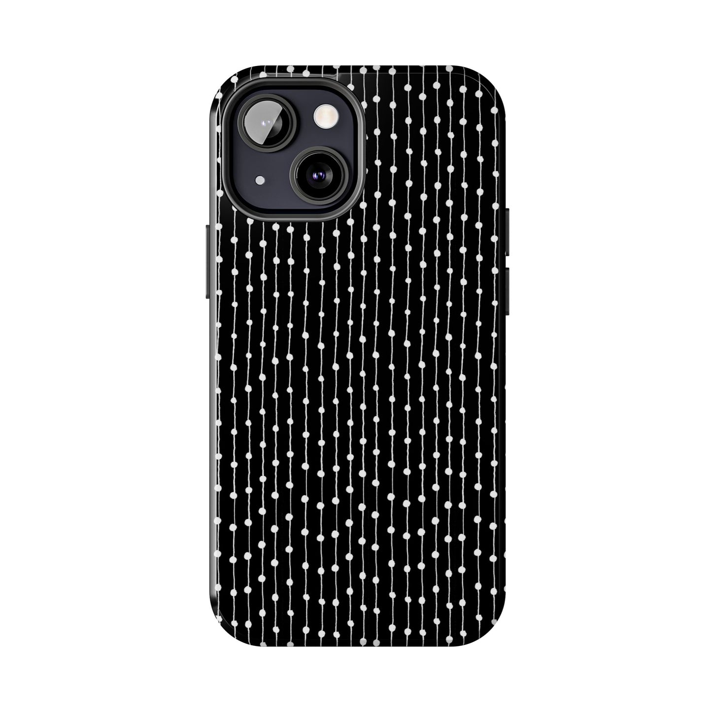 Pin Stripe Black / White Phone Case