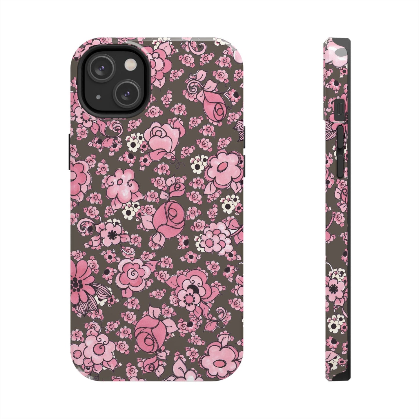 Profuse Posies Mocha Phone Case
