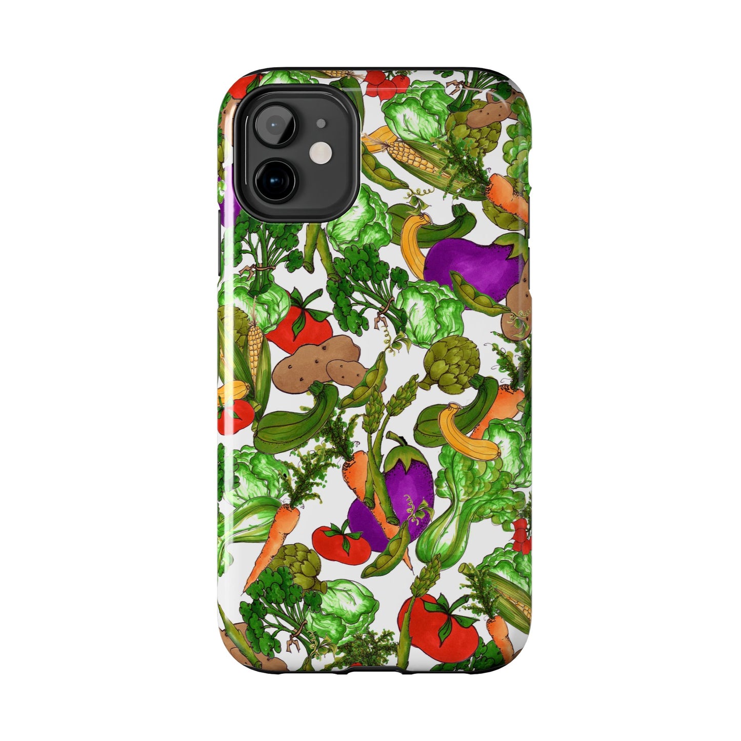 Veggie Jungle White Phone Case