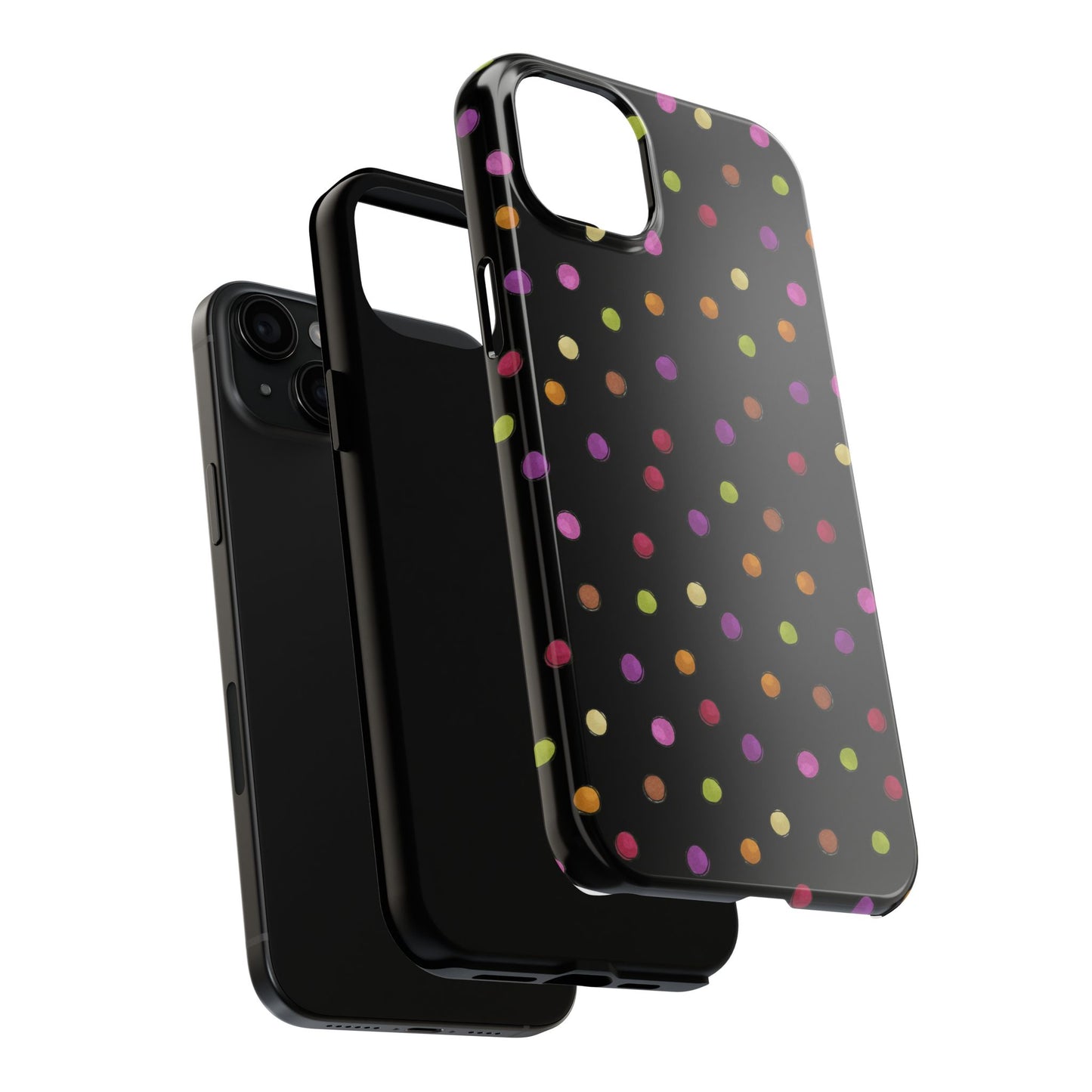 Tea Dot Black Phone Case