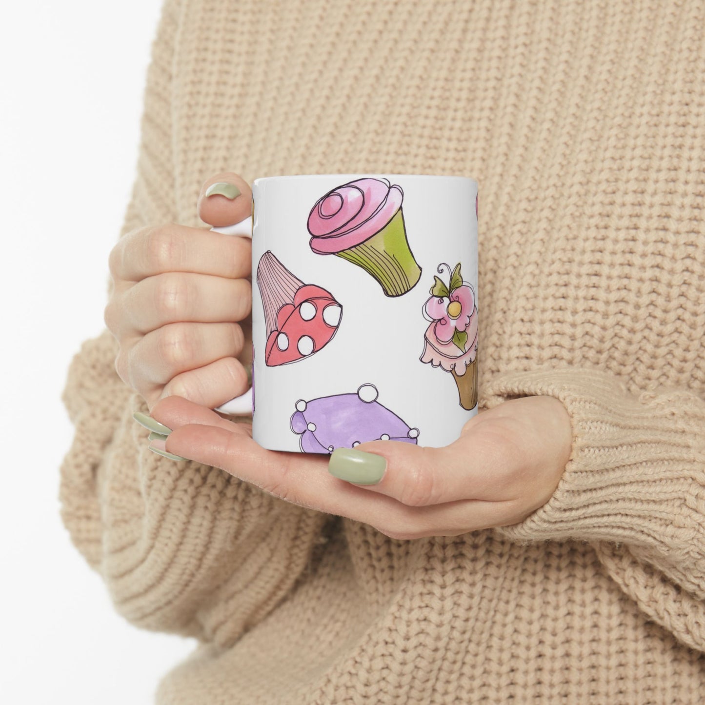 Cupcake Toss White Cup