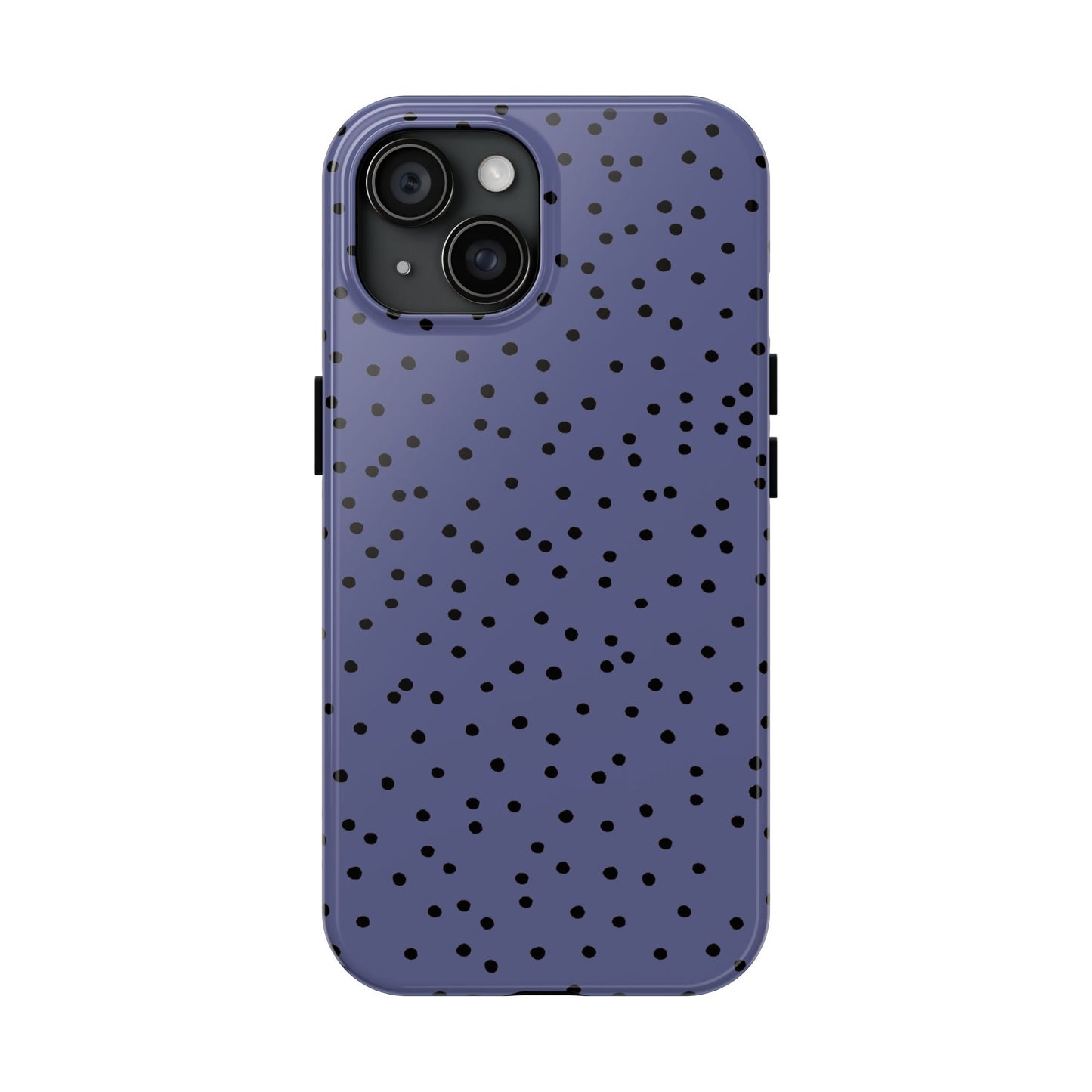 Dinky Dots Blue / Black Phone Case