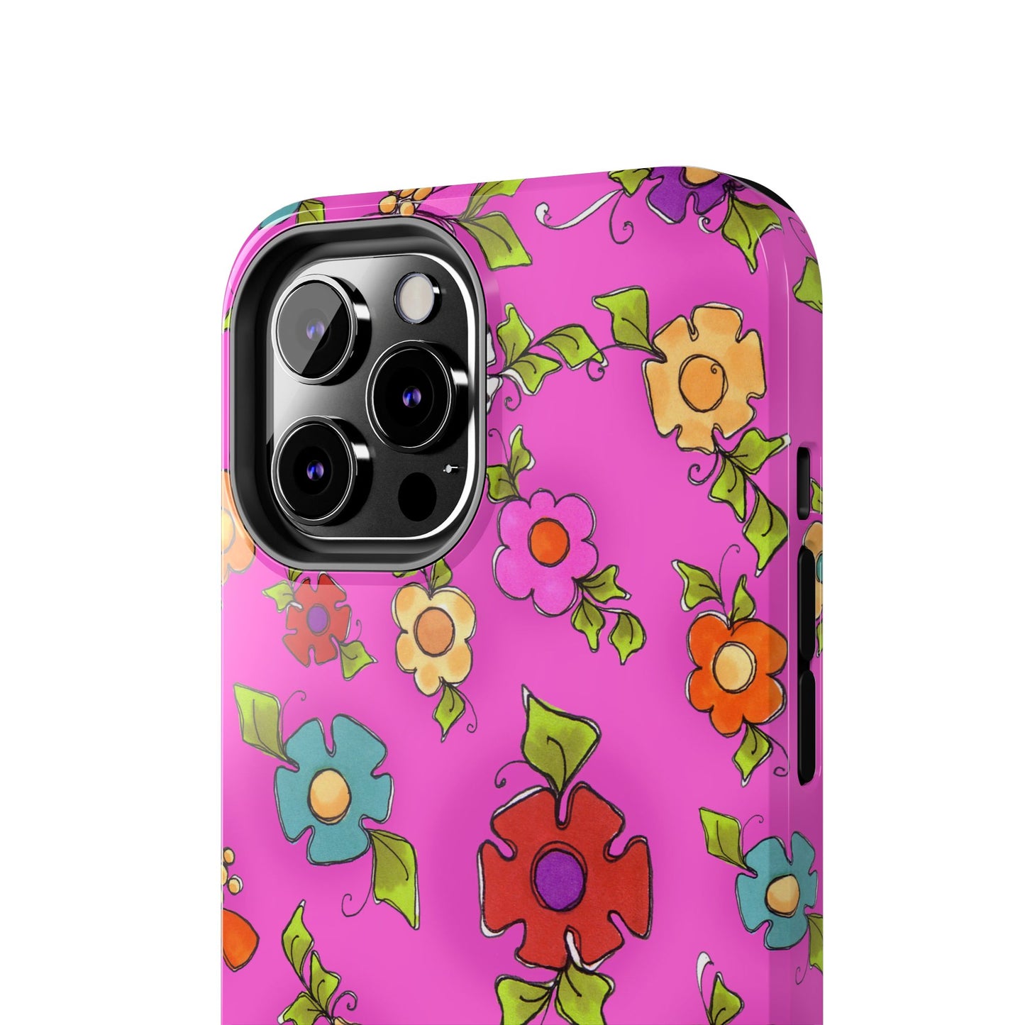 Happy Blooms Cerise Phone Case