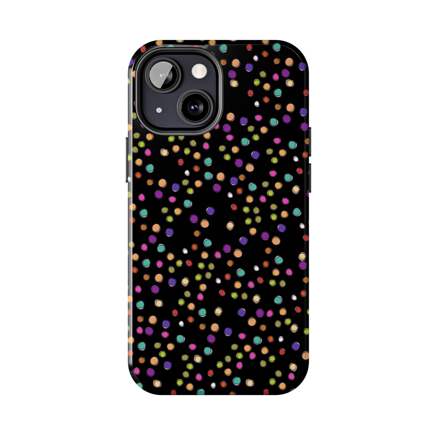 Dog Dots Black Phone Case